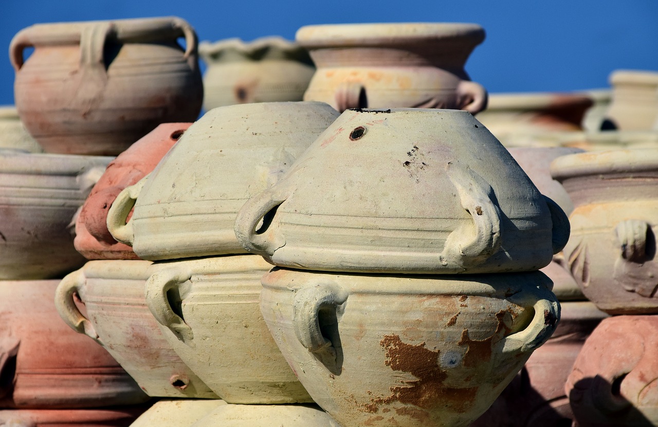 pottery market sale free photo