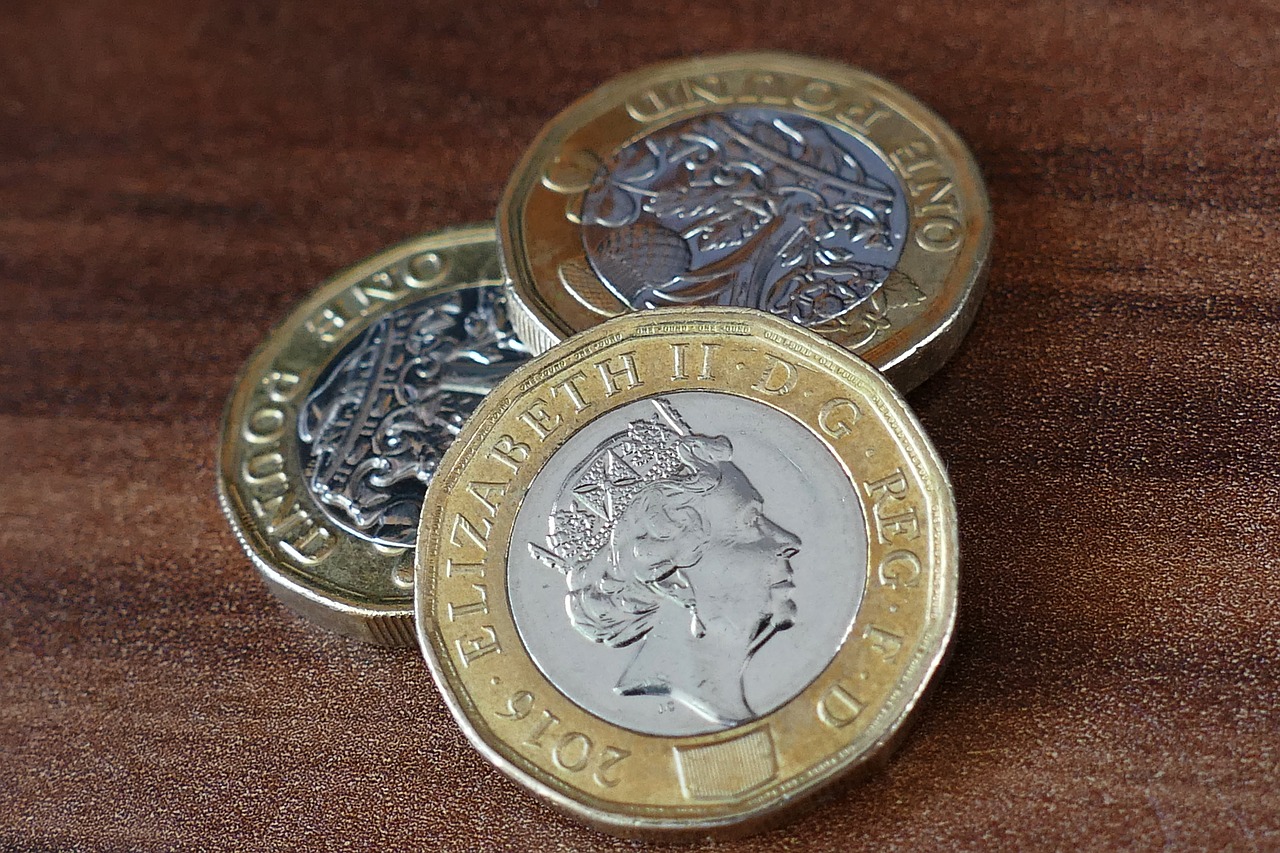 pound coin british new free photo