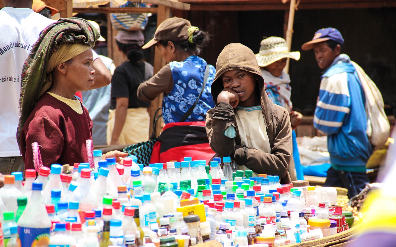 poverty africa bottle seller free photo