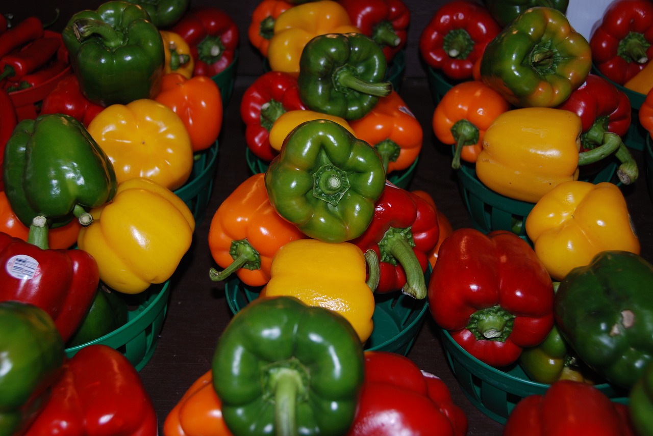 power peppers vegetables free photo