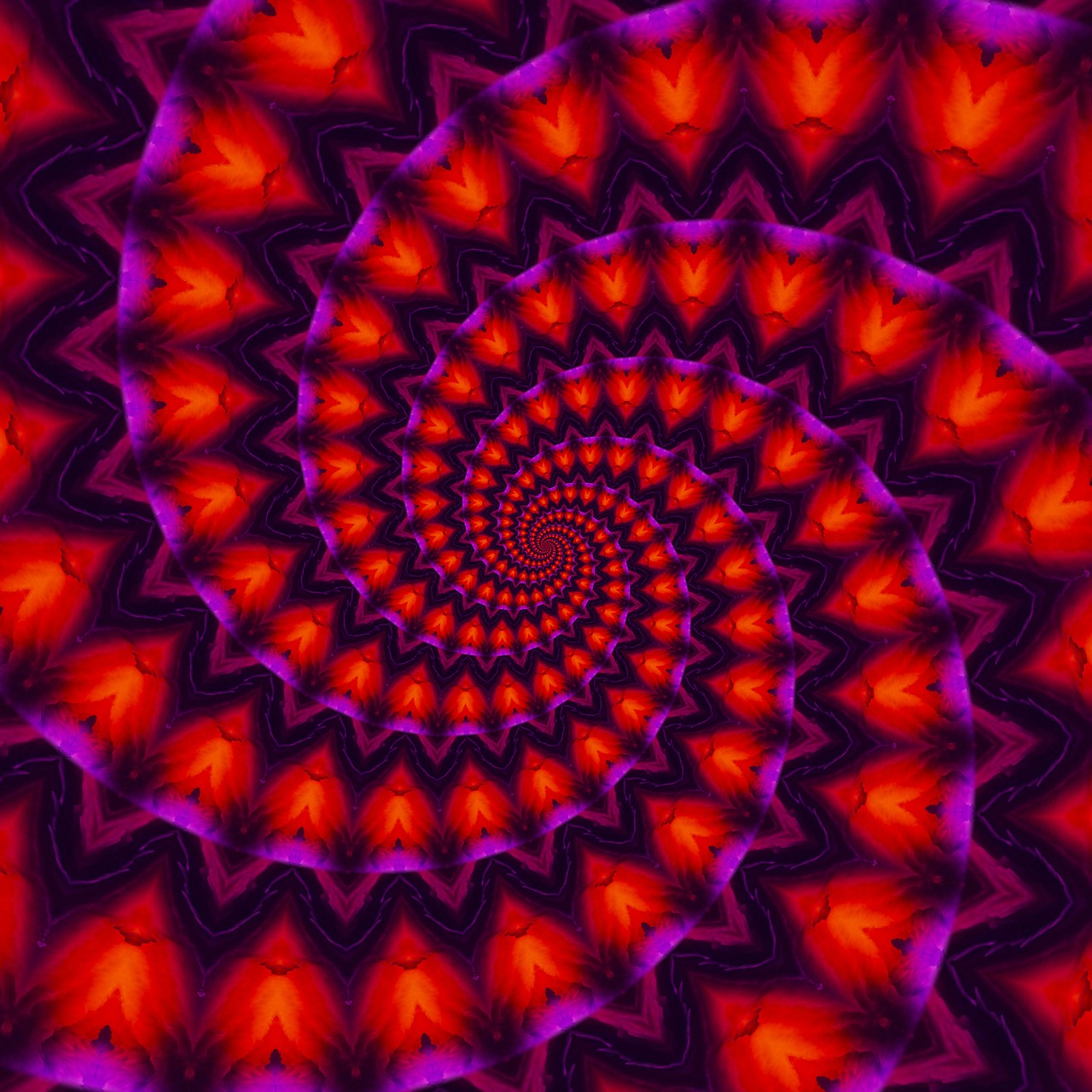 power spiral kaleidoscope free photo