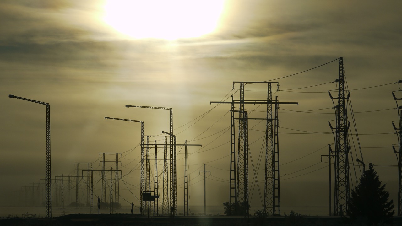 power lines solar stream free photo