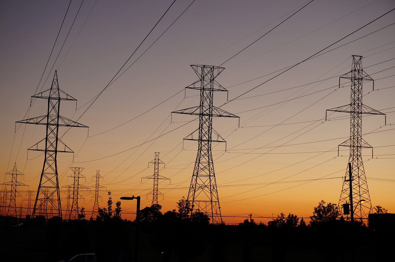 power lines electricity energy free photo