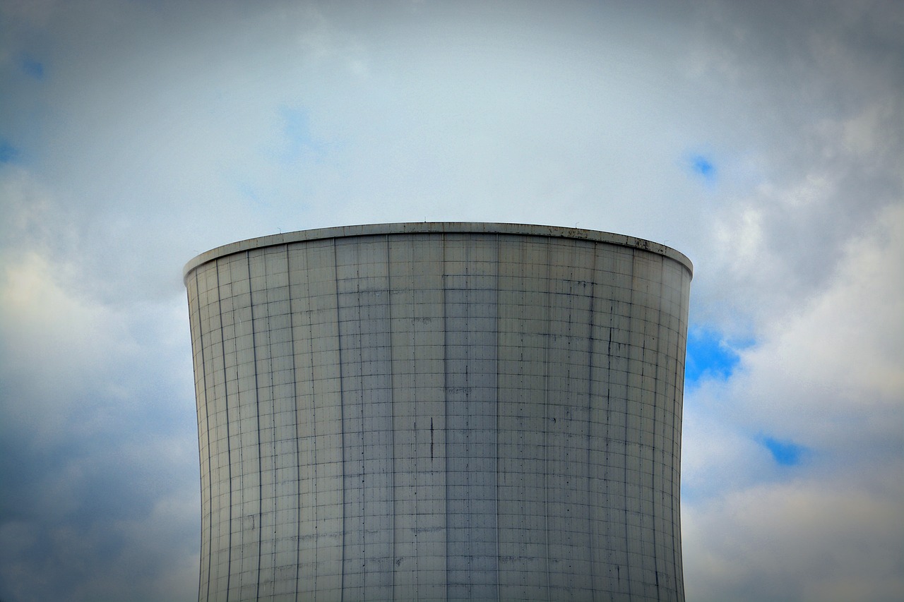 power plant cooling tower energy free photo