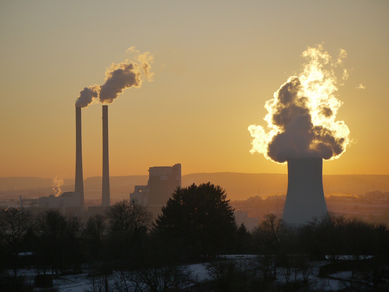 power plant industry flame free photo