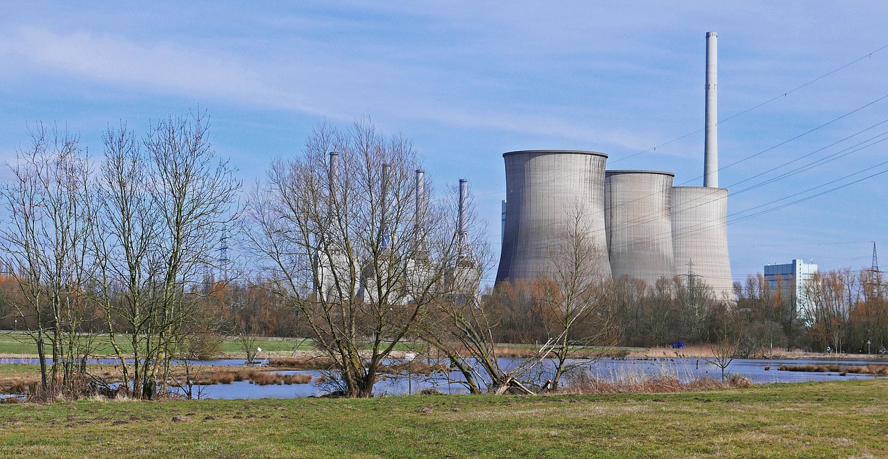 power plant nature conservation wetland free photo