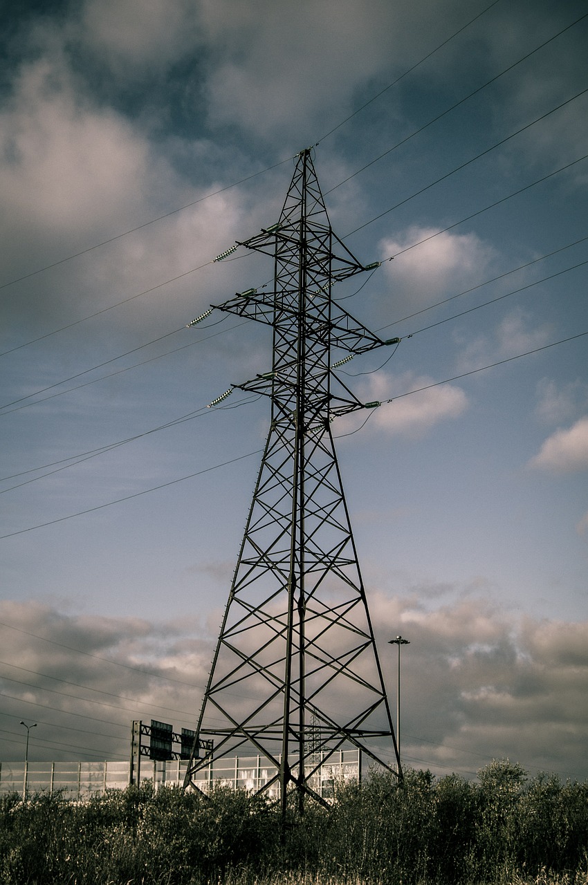 power poles power lines wires free photo