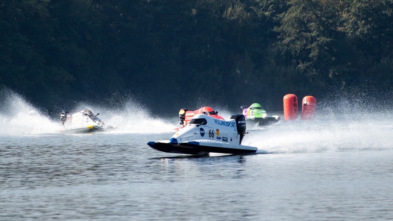 powerboat motorboat race race free photo