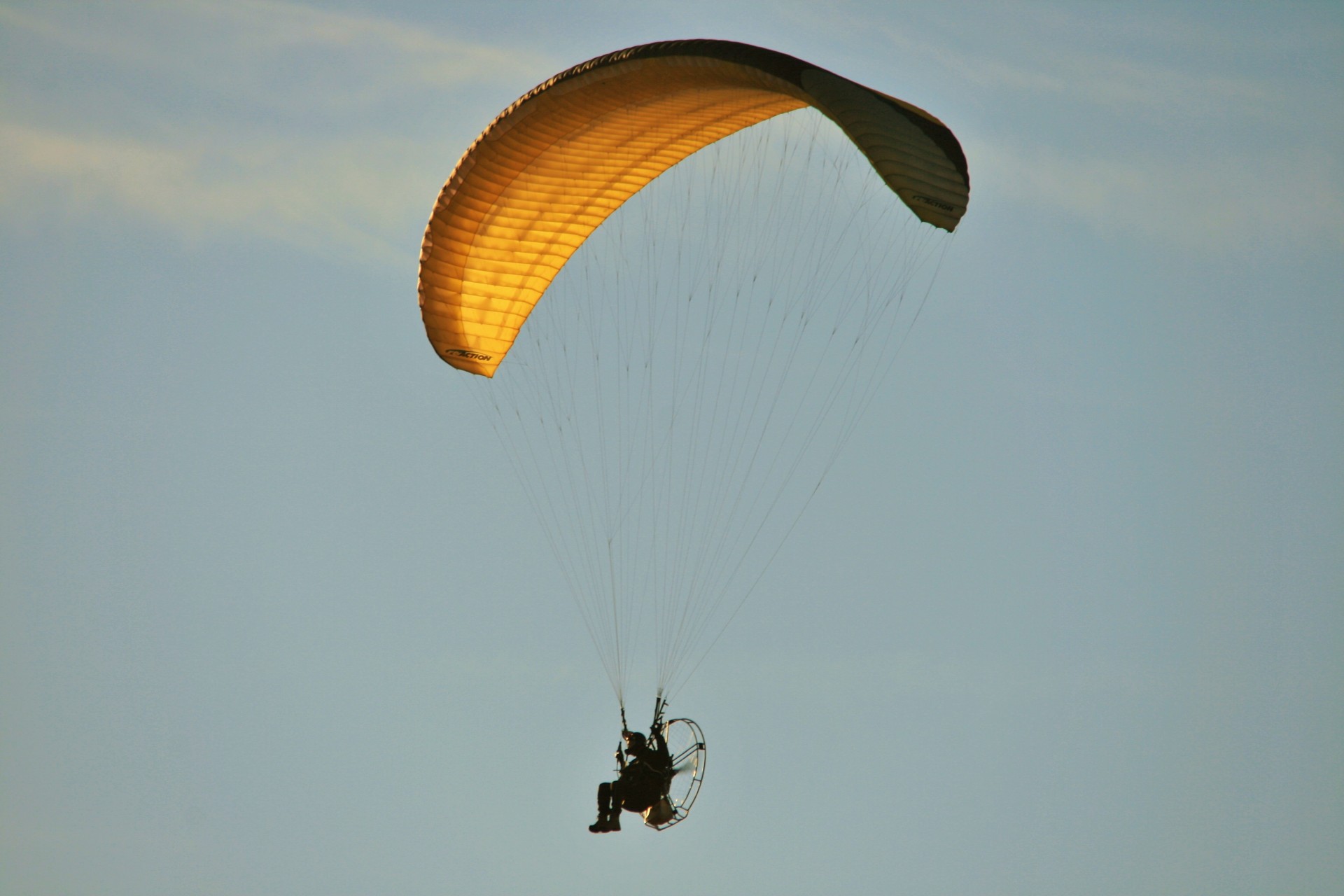 sky paramotor parafoil free photo