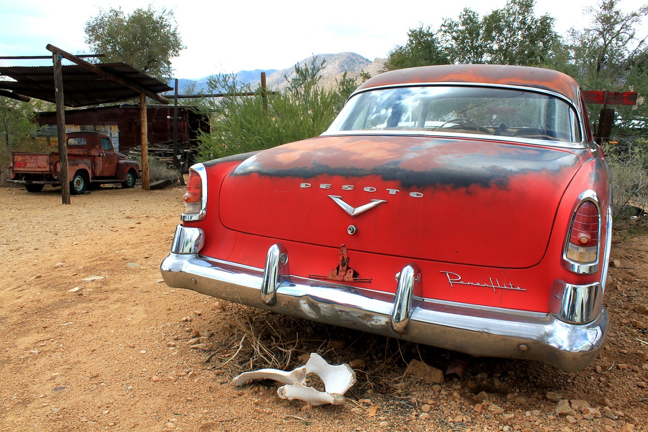 powerflite desoto oldtimer route 66 free photo