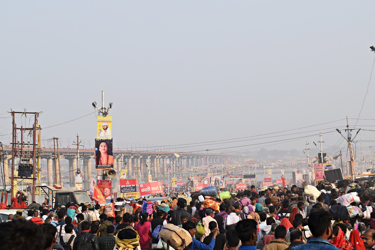 pragraj  kumbh  crowd free photo