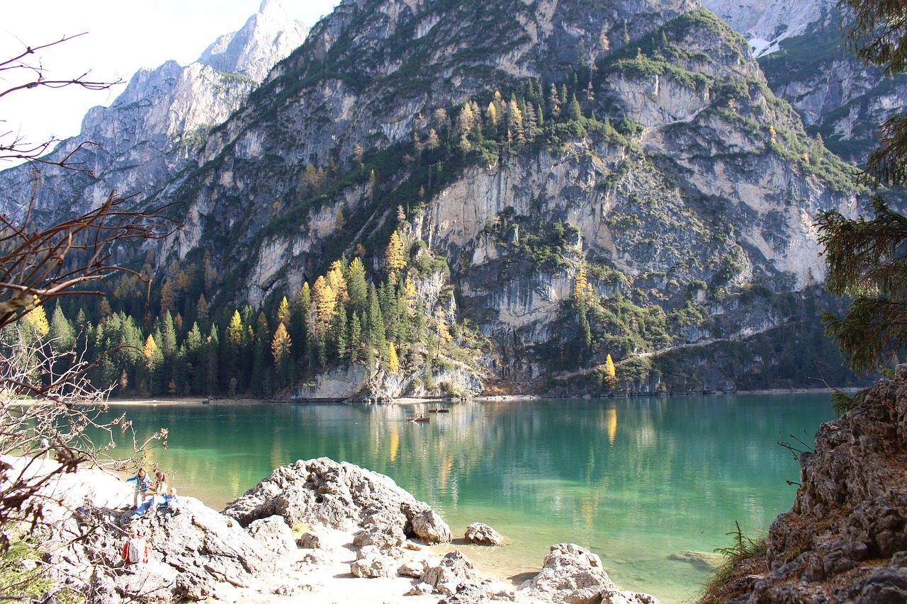 pragser wildsee south tyrol lake free photo