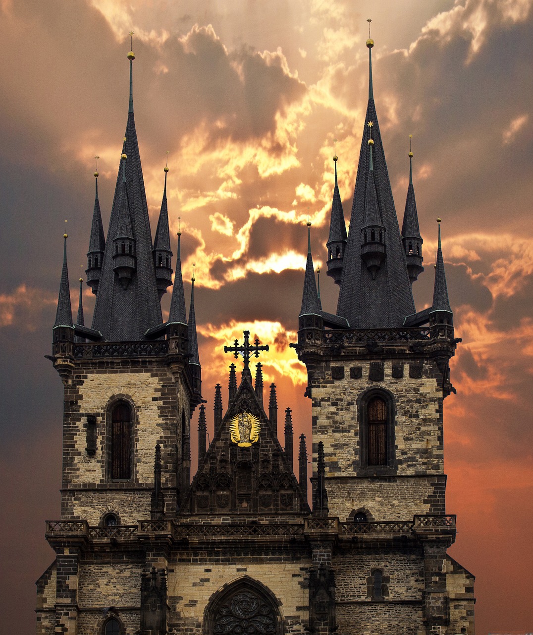 prague churches czech republic free photo