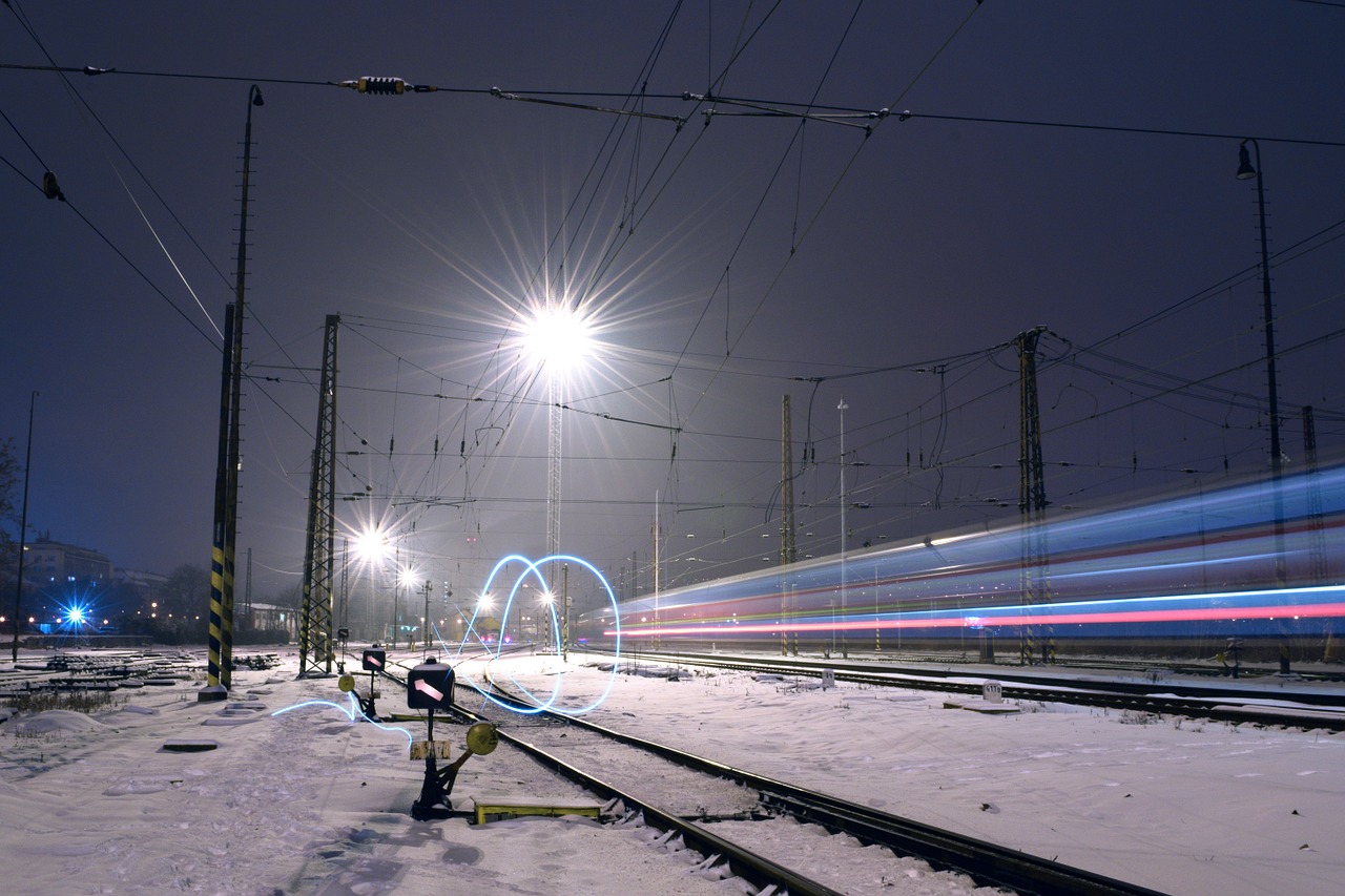 prague snow night free photo