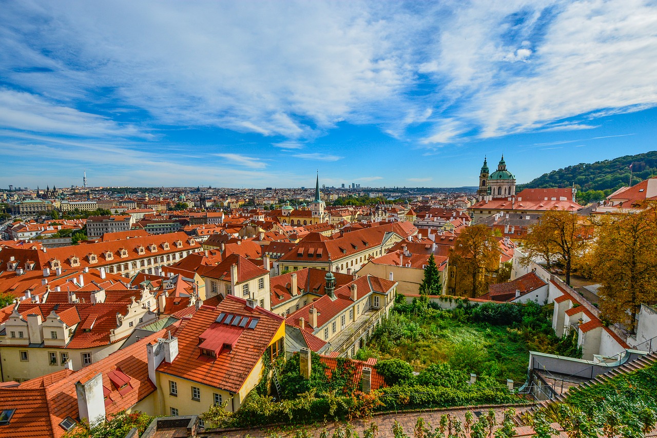 prague view skyline free photo