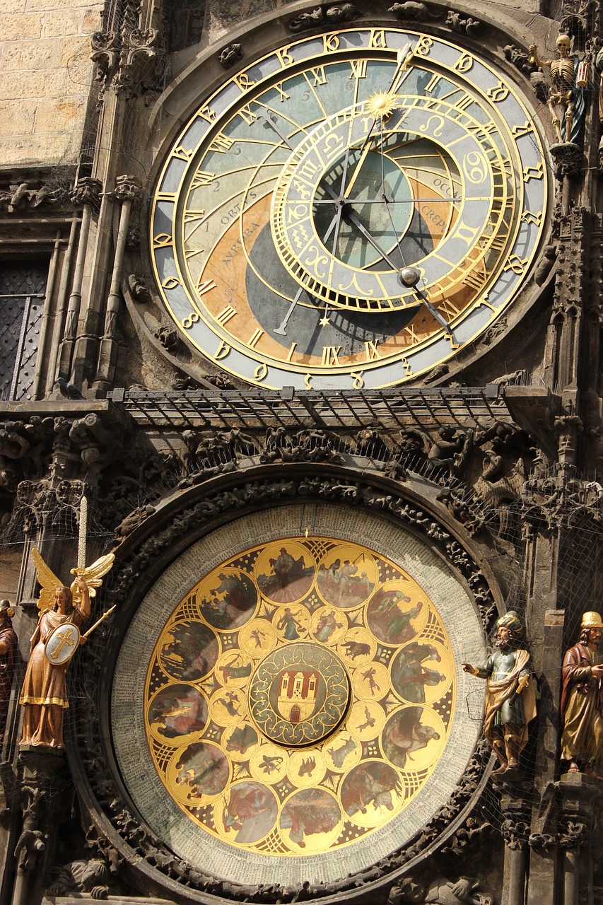 prague clock tower free photo