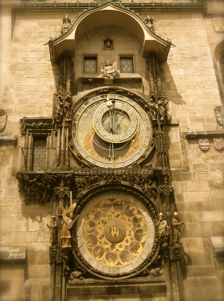prague czech republic clock free photo