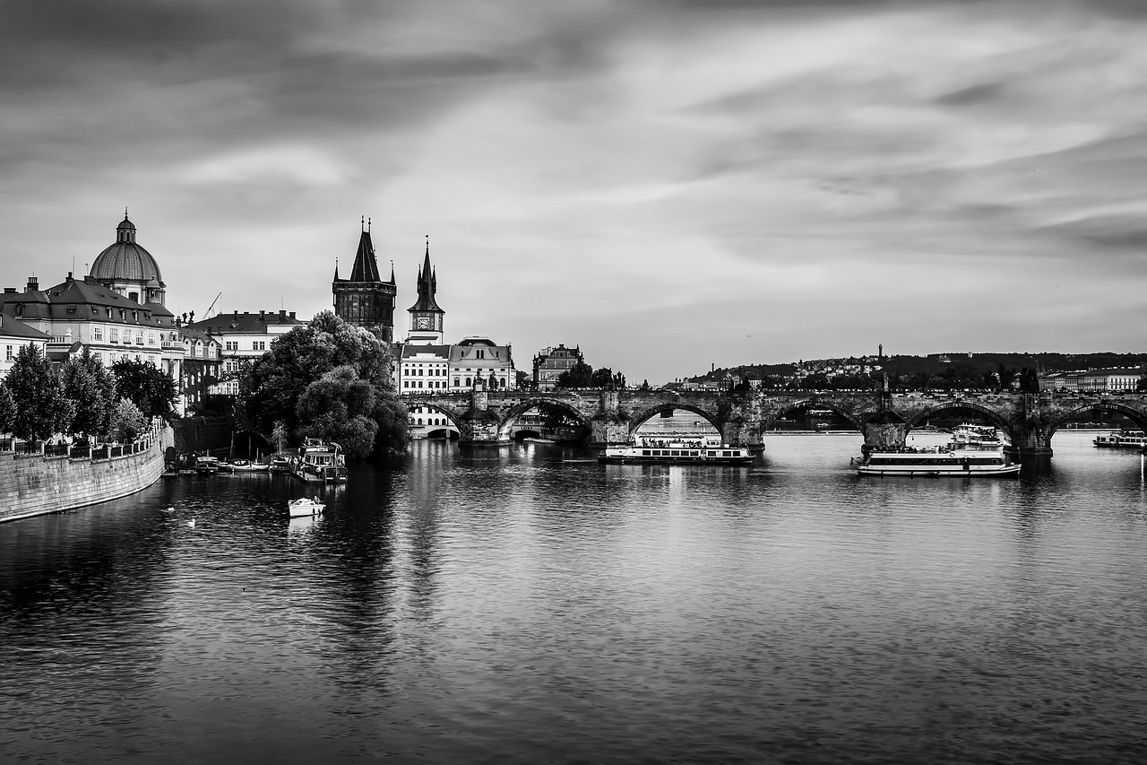 prague czech republic river free photo