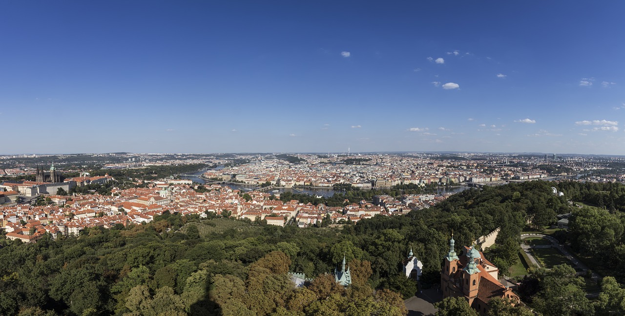 prague czech republic panoramic free photo