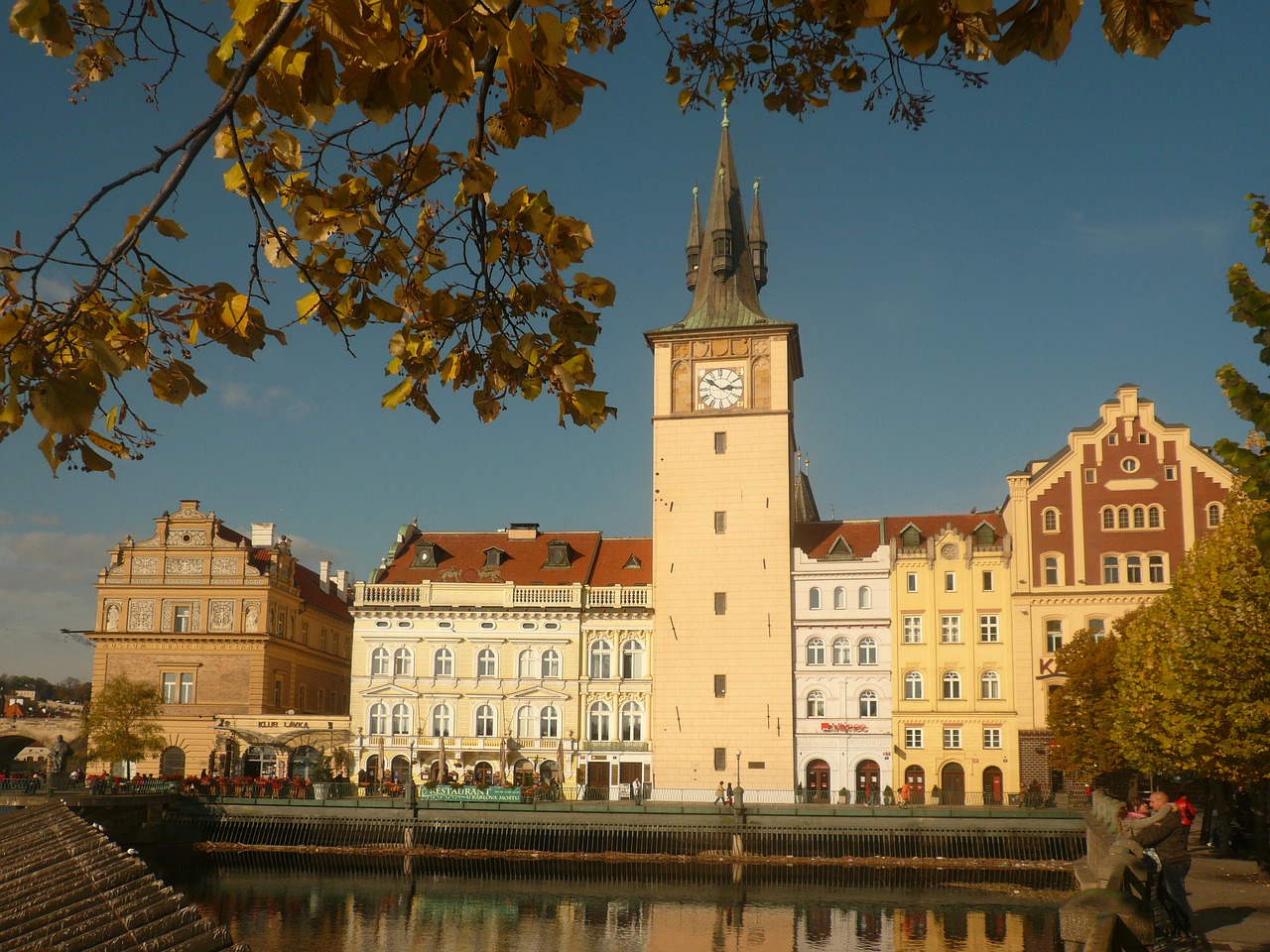 prague chesnut vltava free photo