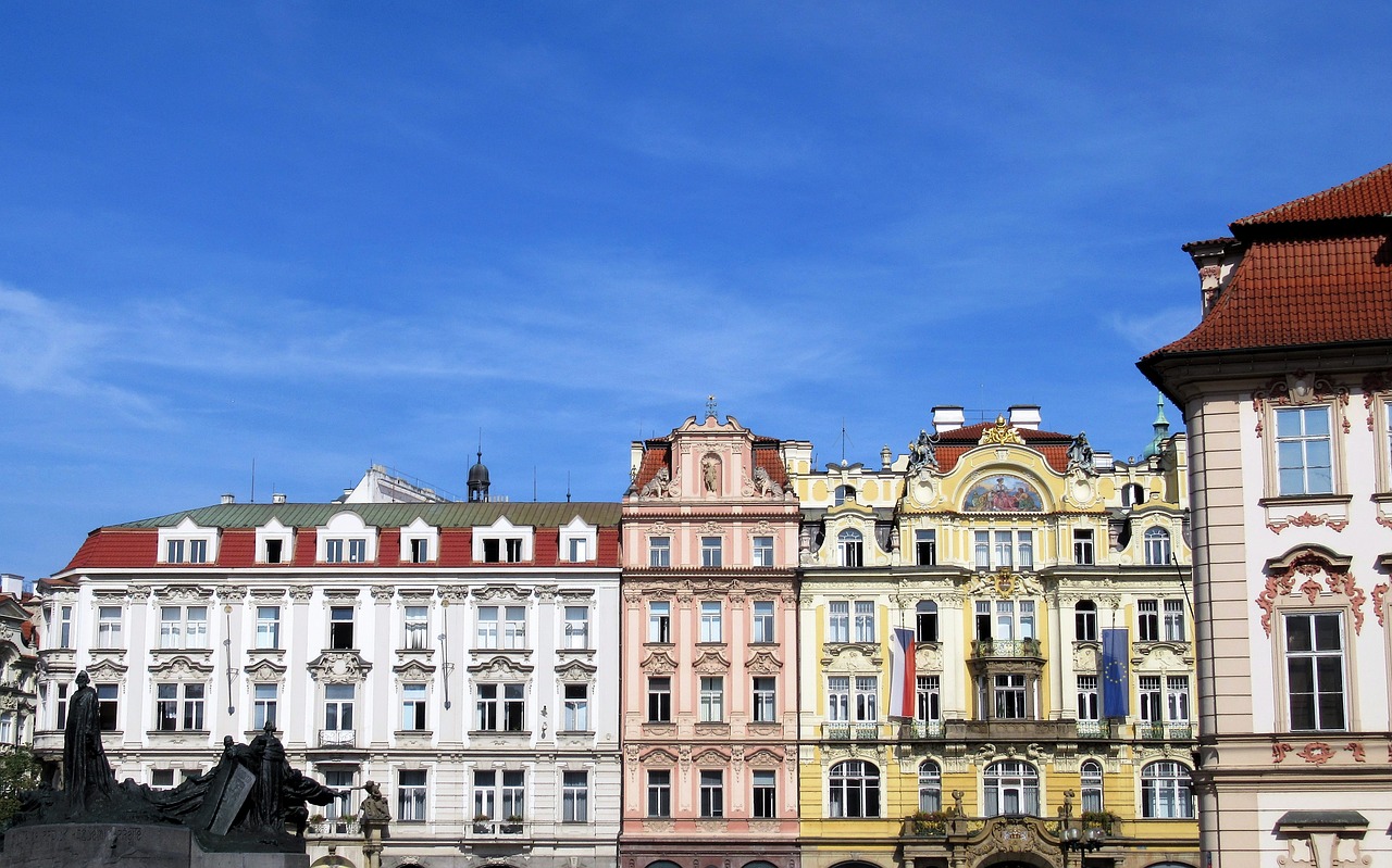 prague old town buildings free photo