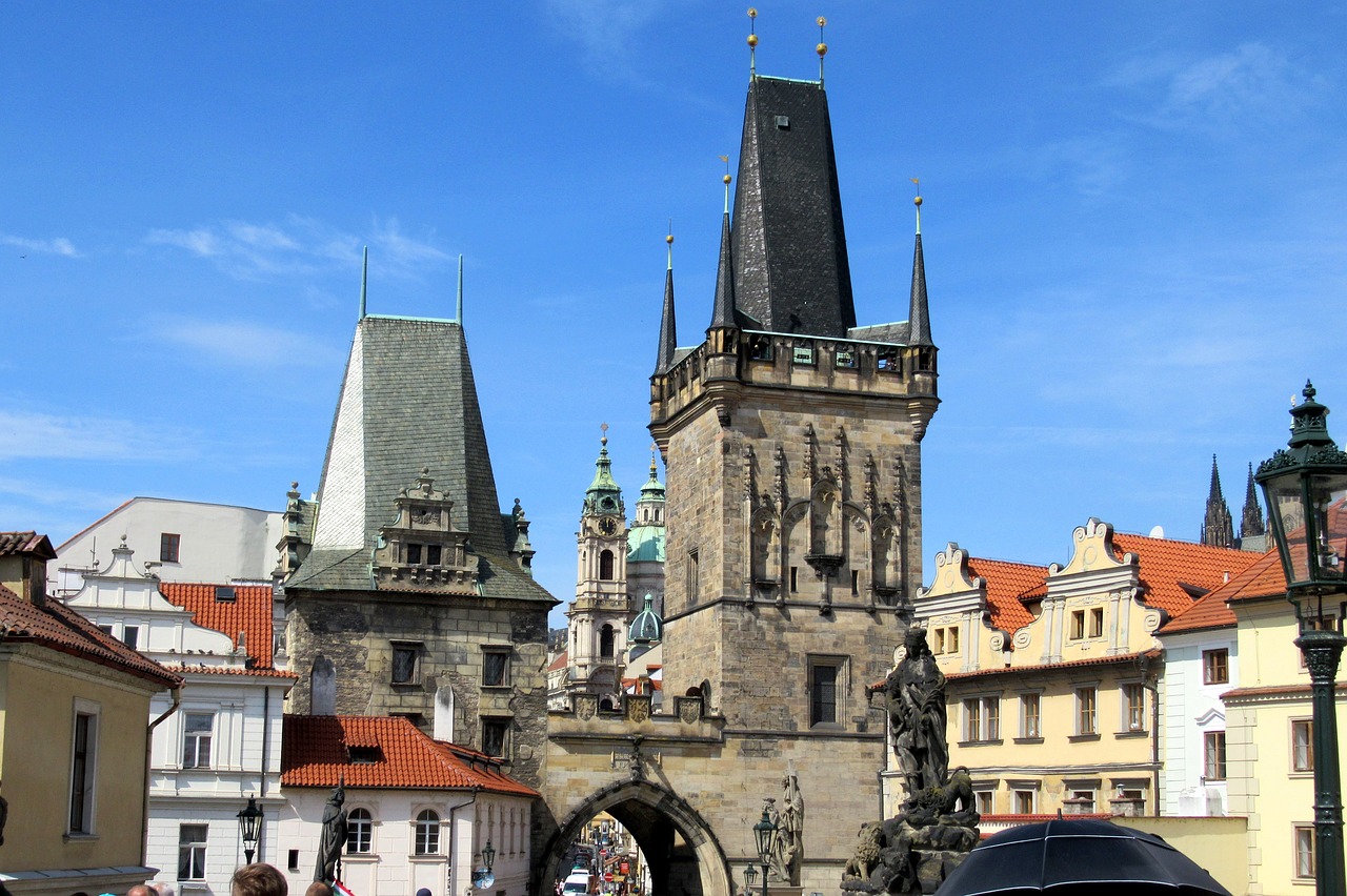 prague old town charles bridge free photo