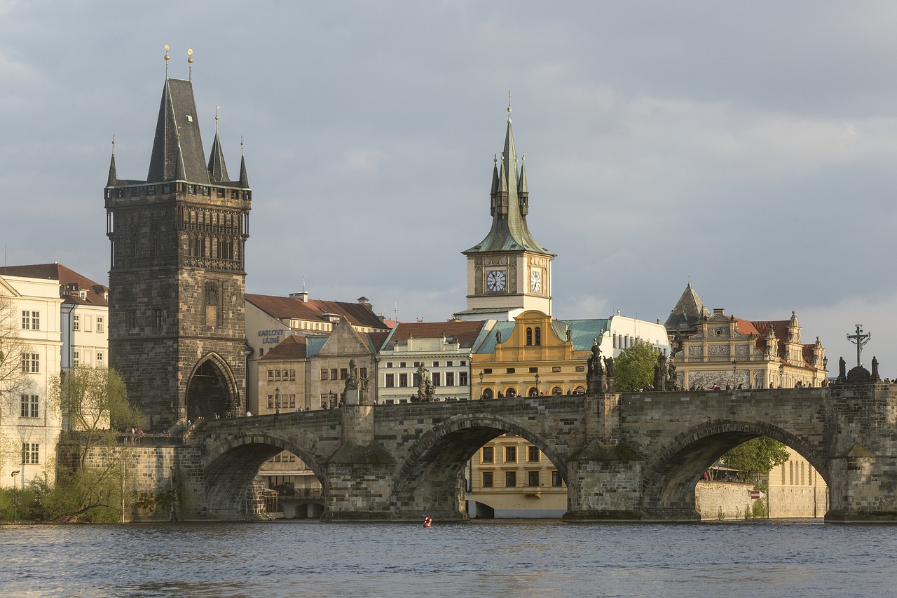 prague czech republic charles bridge free photo