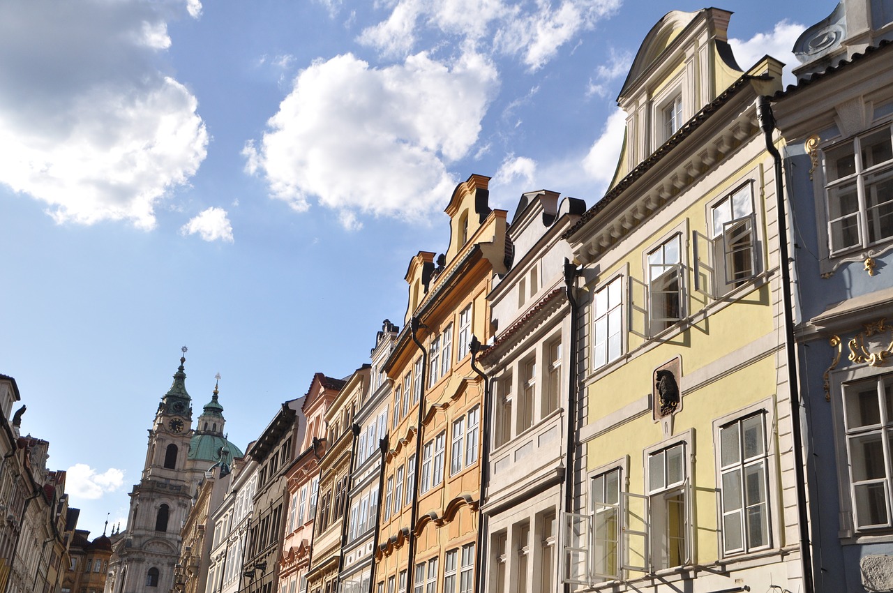 prague  historic center  art nouveau free photo