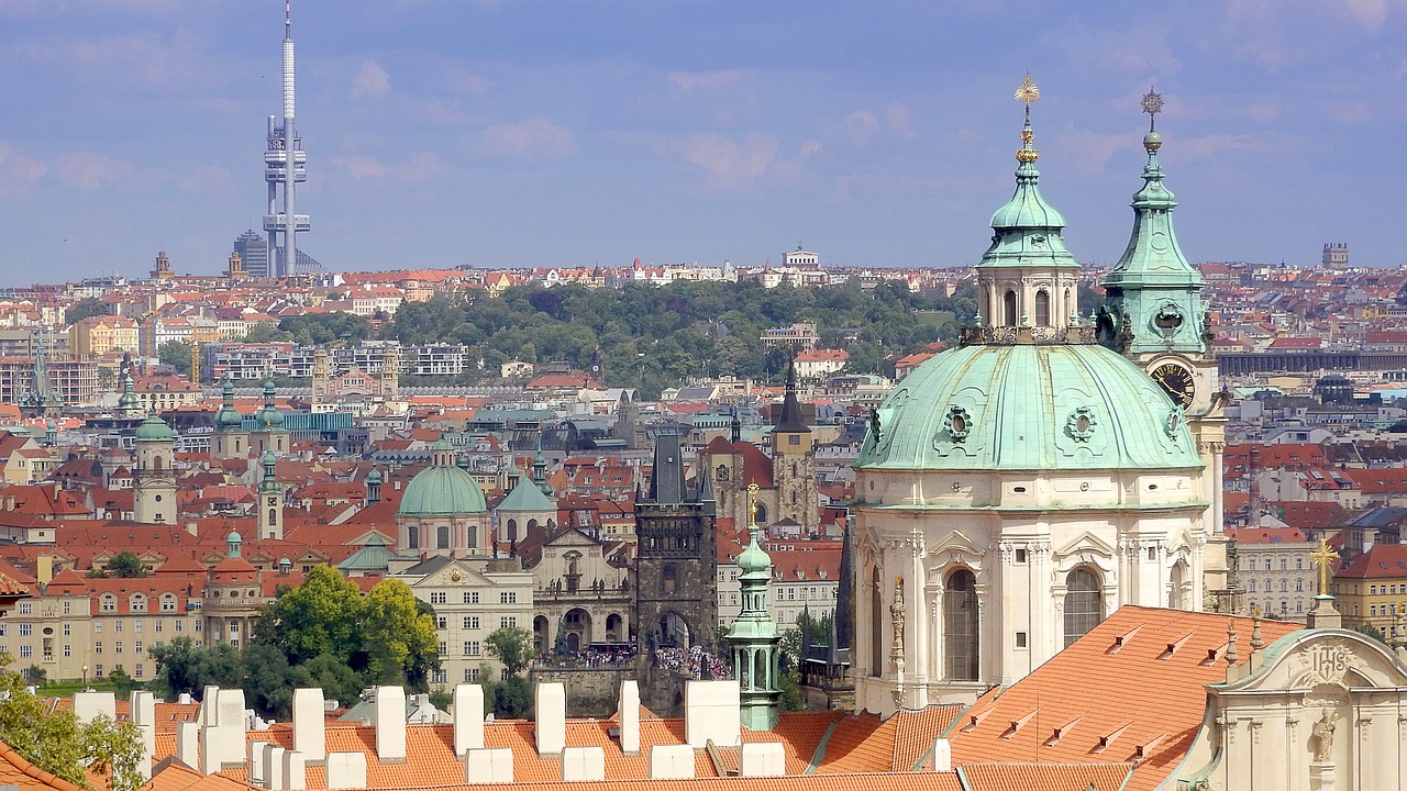 prague  panorama  old town free photo