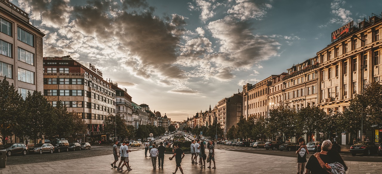 prague  wenceslas square  architecture free photo