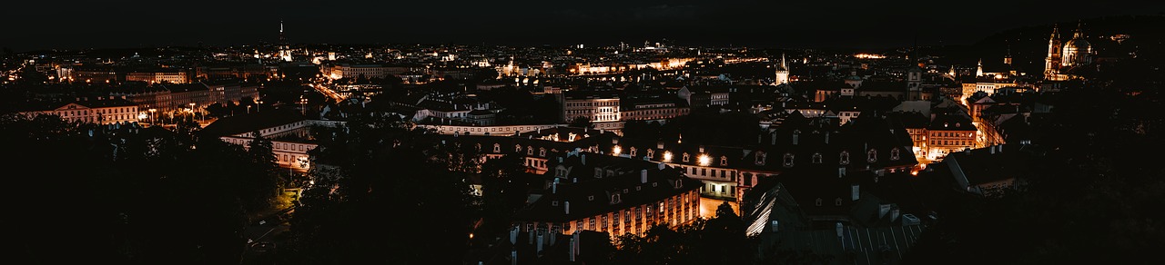 prague  lights  city free photo