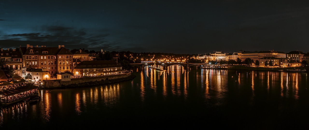 prague  czech republic  night free photo