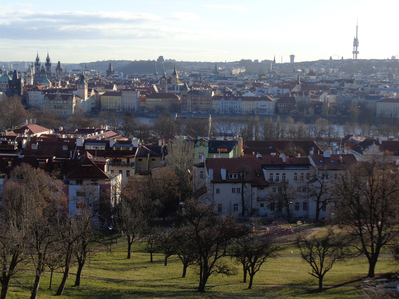 prague panorama old town free photo