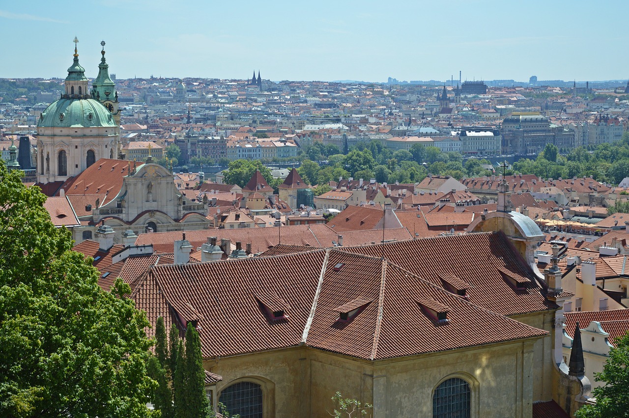 prague  panorama  czech republic free photo