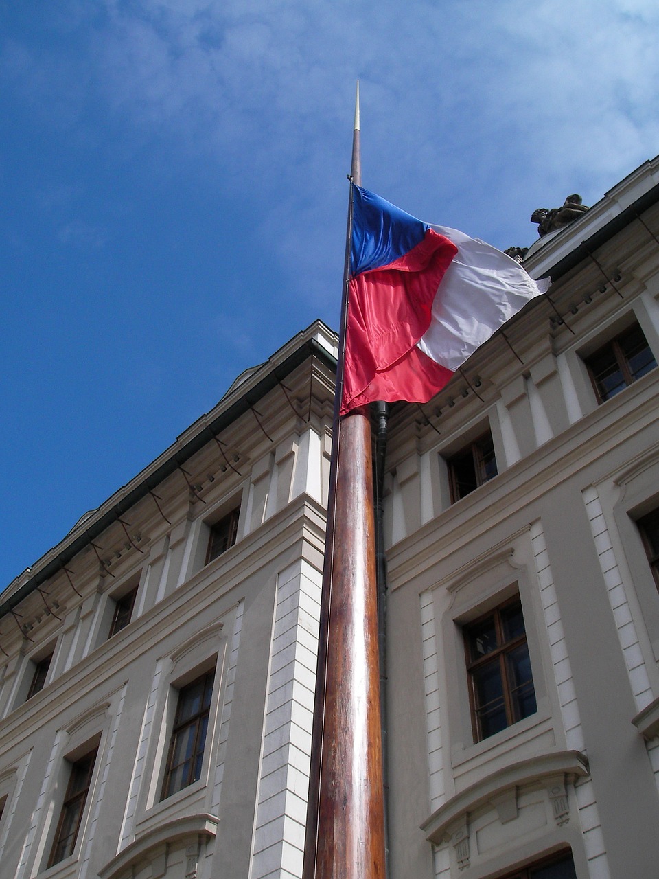 prague flag czech republic free photo