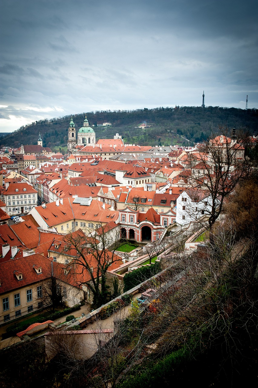 prague czech republic panorama free photo