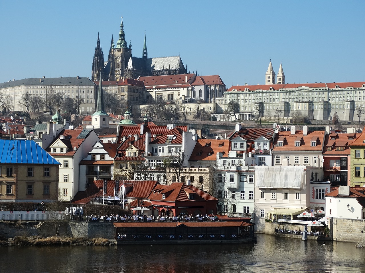 prague city water free photo