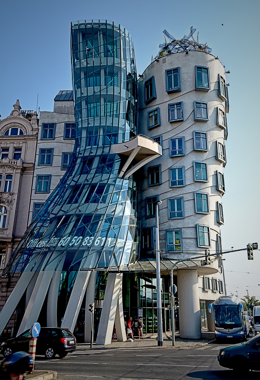 prague the dancing house czech republic free photo