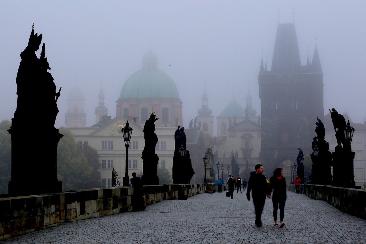 prague in the morning czech central europe free photo