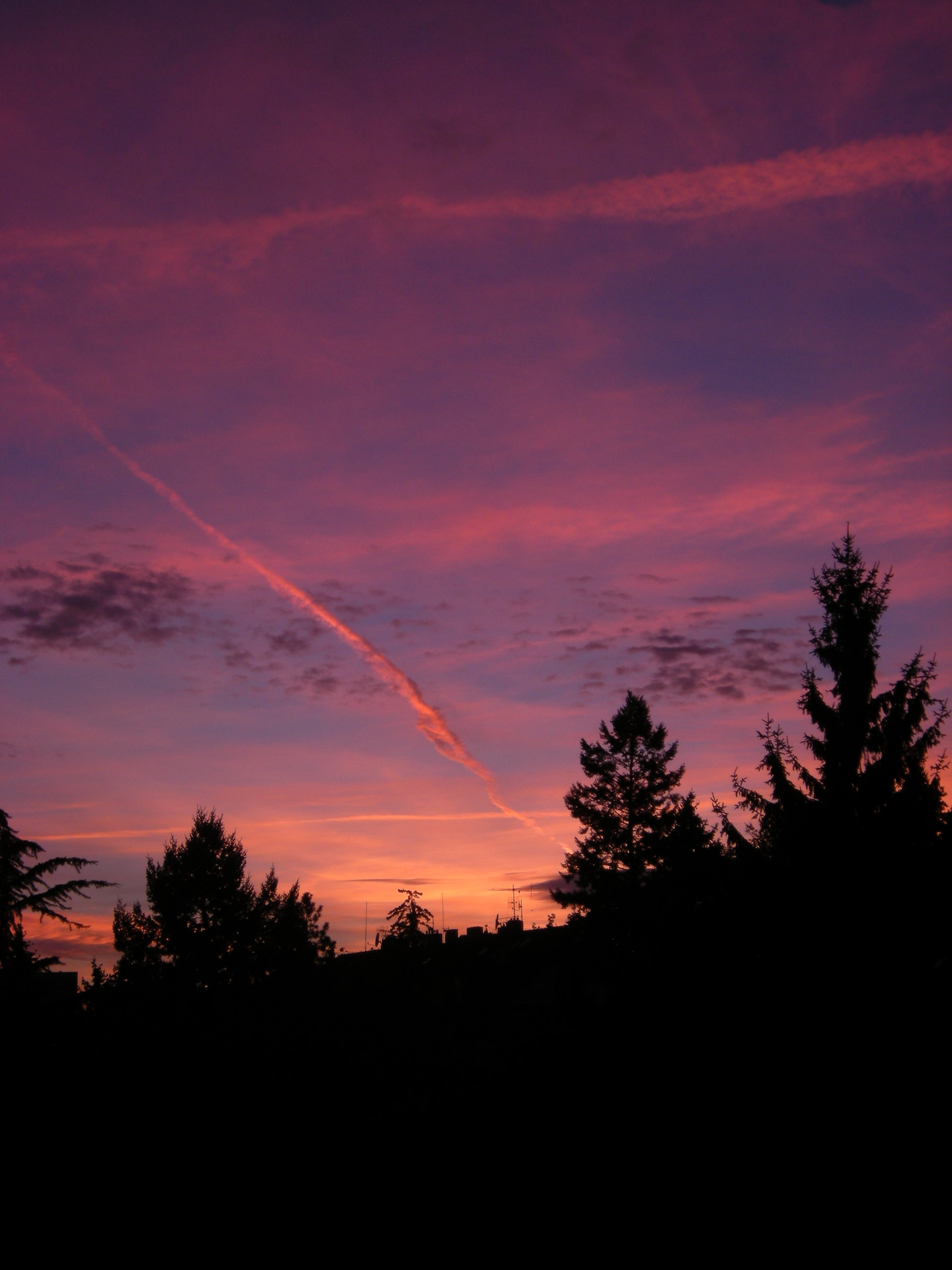 sunset sky clouds free photo