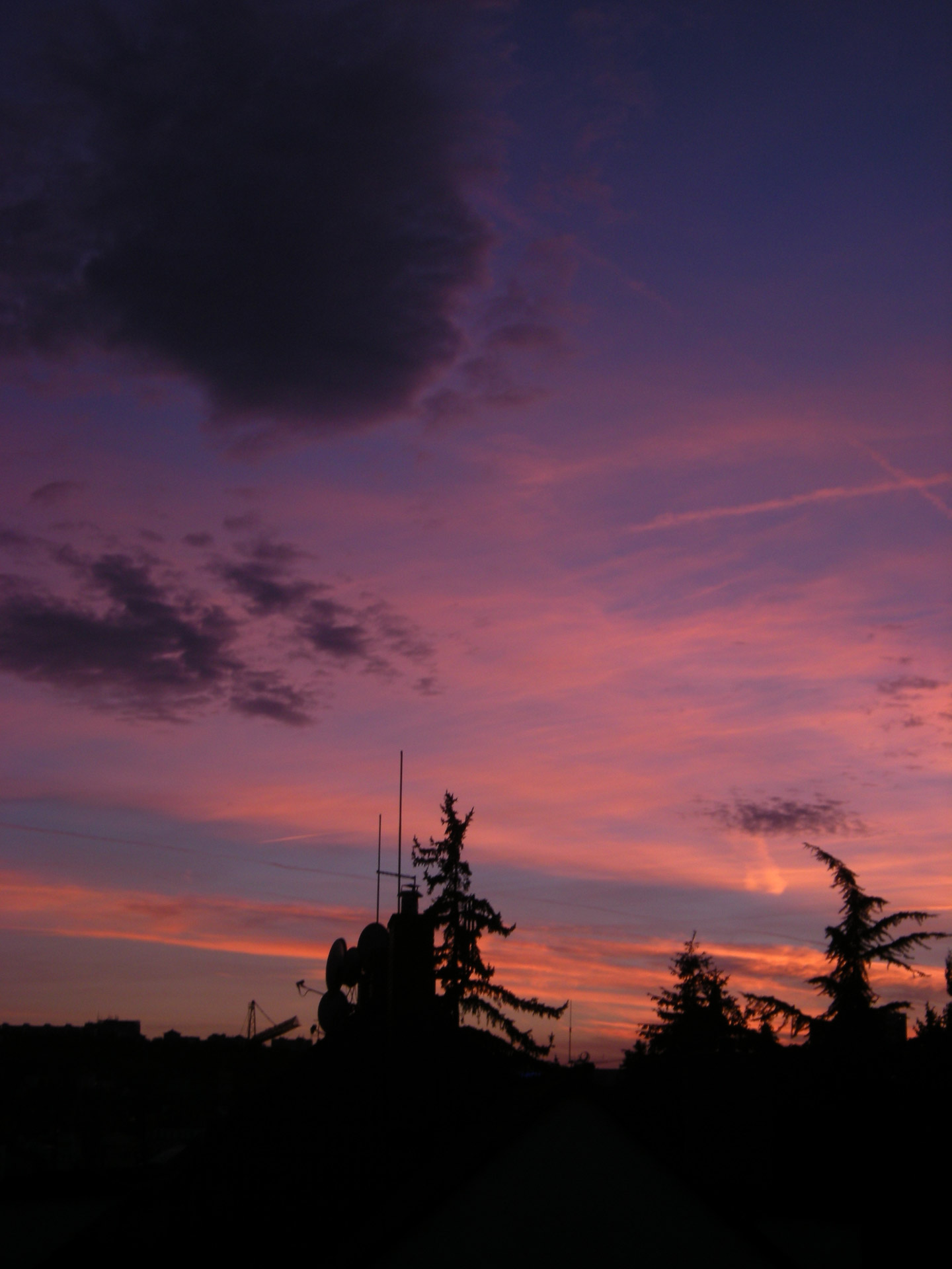 sunset sky clouds free photo