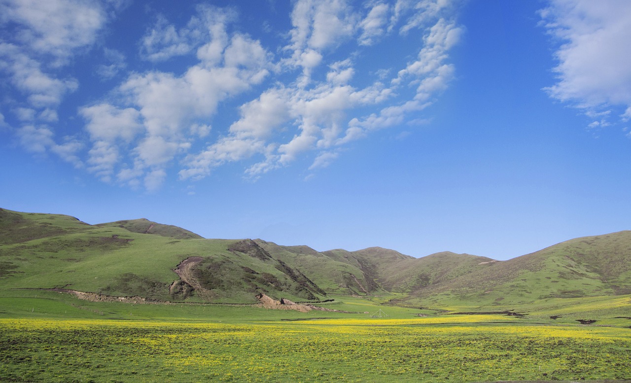 prairie sky white cloud free photo