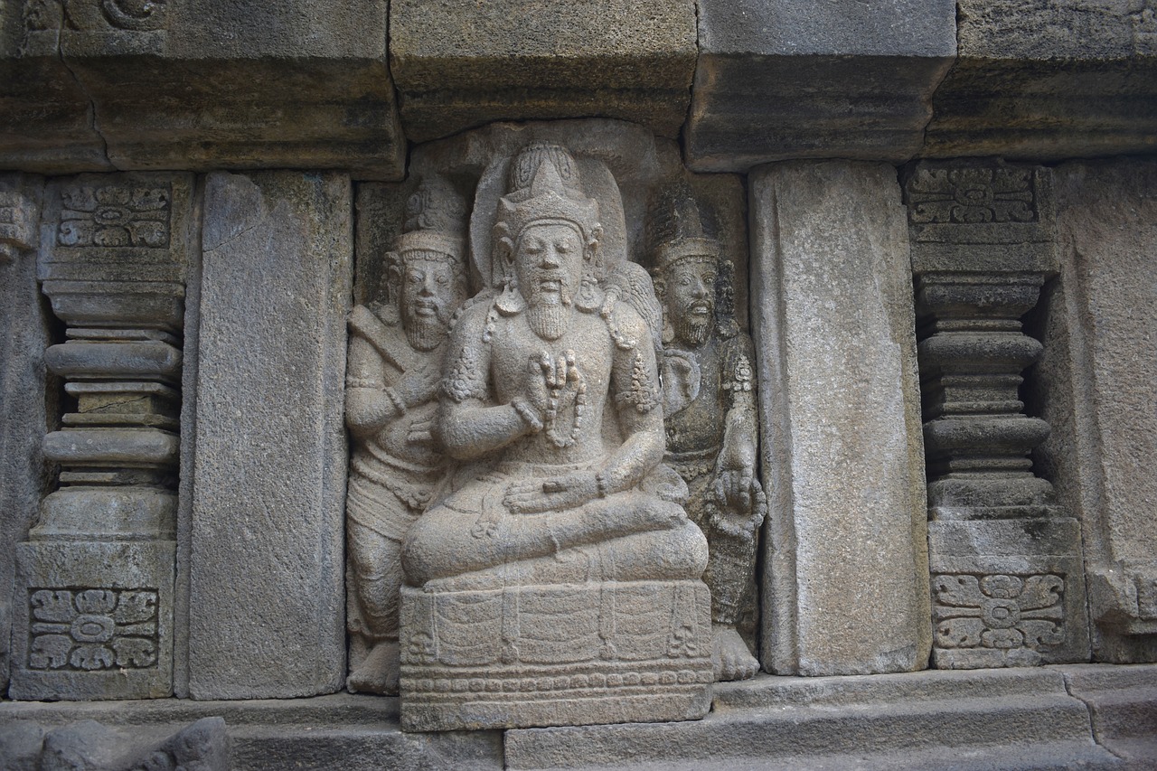 prambanan  temple  carving free photo