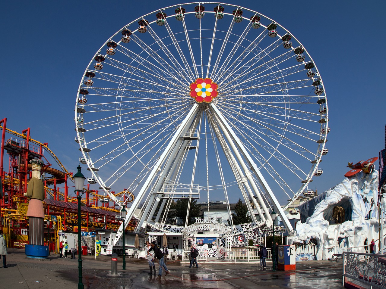 prater ferris wheel vienna free photo