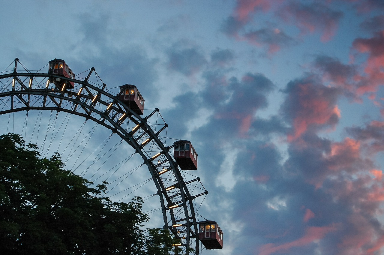 prater wheel amusement park free photo