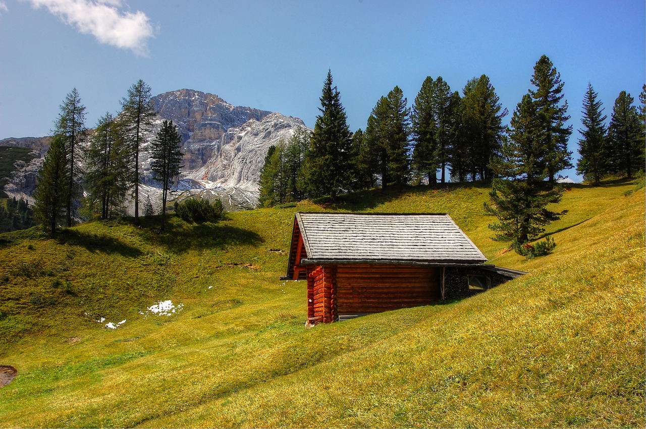 prato piazza  dolomites  croda rossa free photo