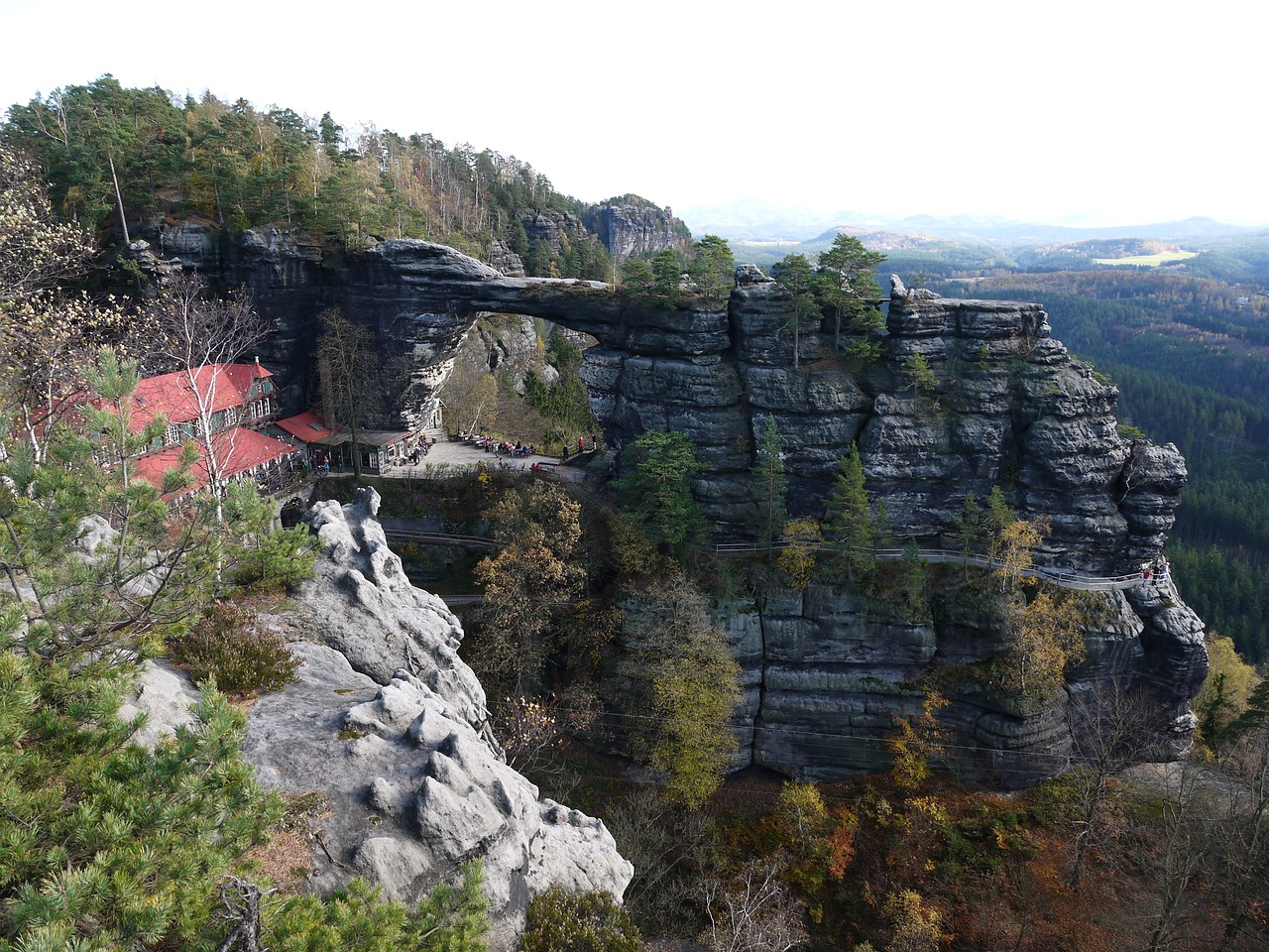 pravcice gate  landscape  rock free photo