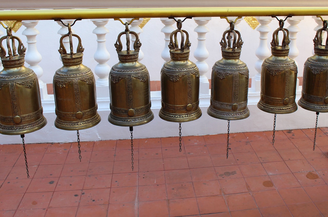 prayer bells bronze bells prayer free photo
