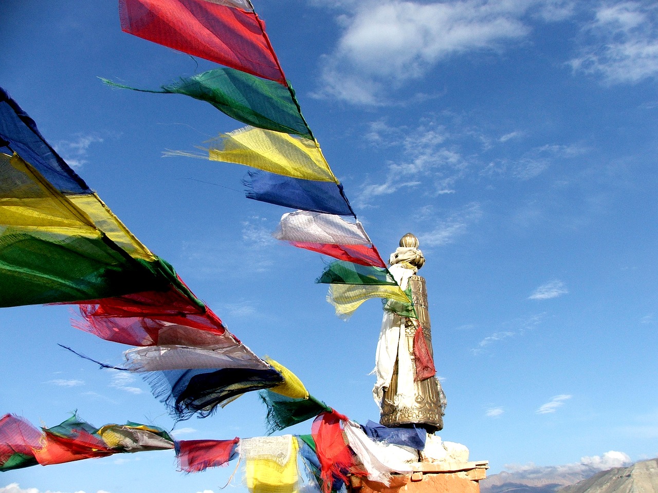 prayer flag mustang nepal free photo