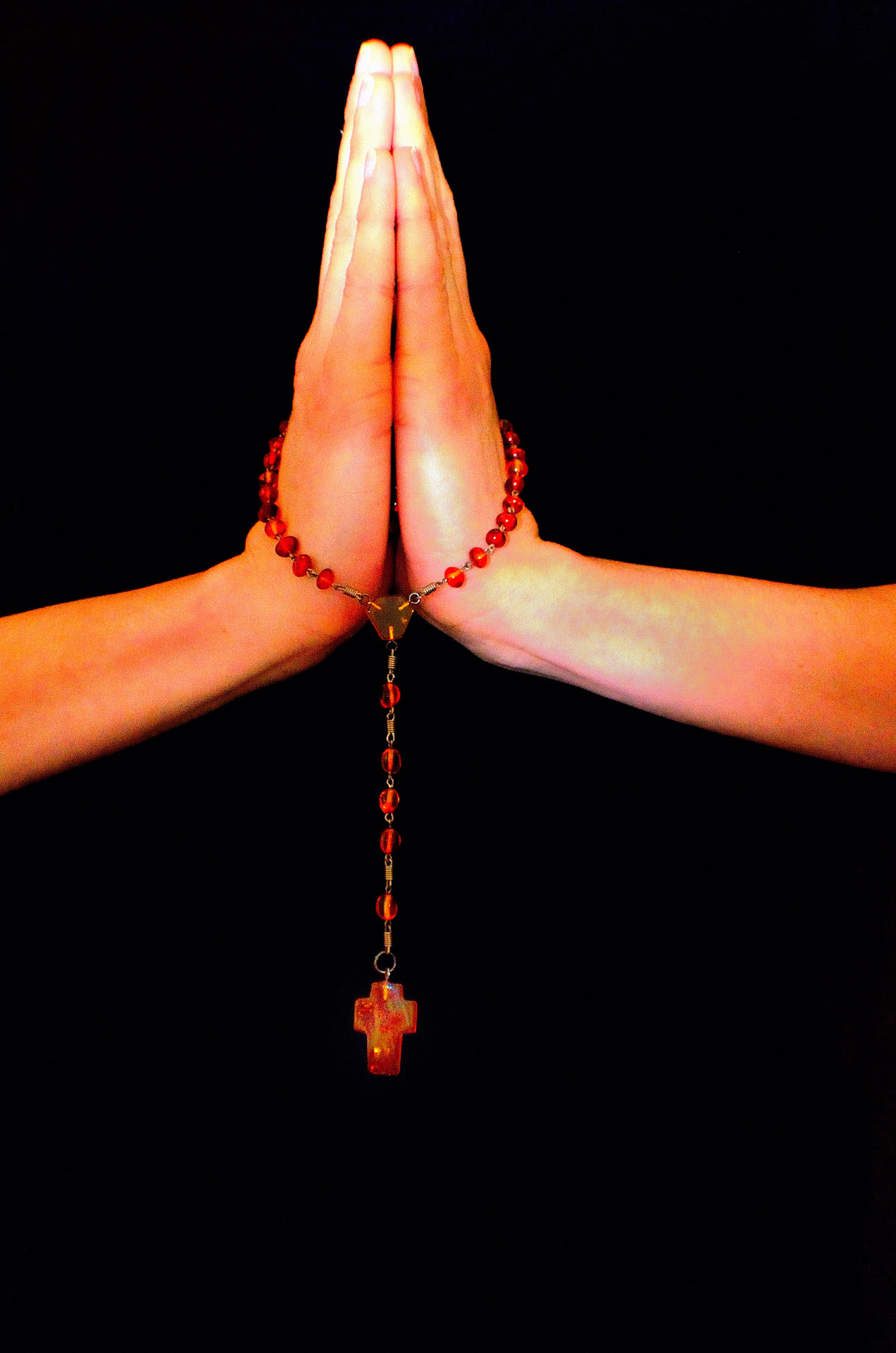 prayer hands cross free photo